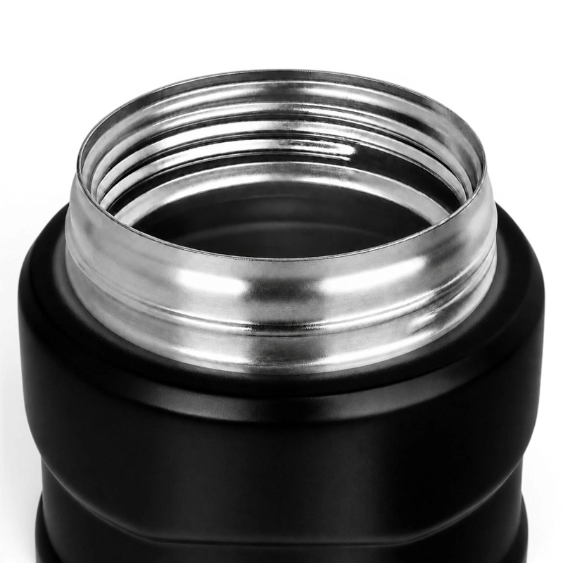 TERMO DE COMIDA PREMIUM INOX THERMOS KING  470ML NEGRO - 4