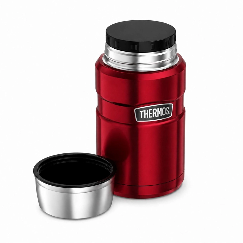 TERMO DE COMIDA PREMIUM INOX THERMOS KING  470ML ROJO - 3