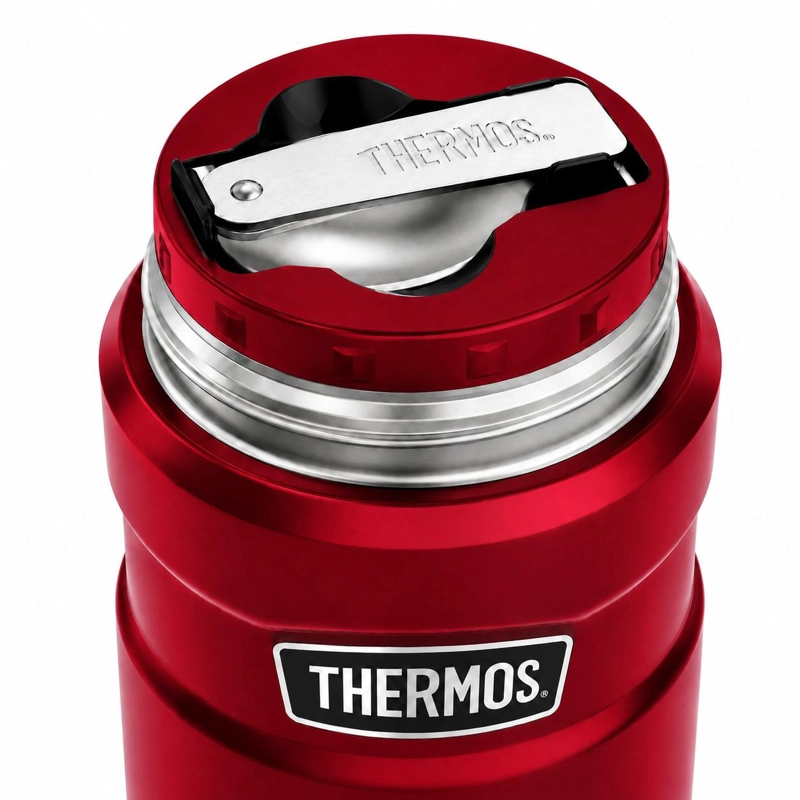 TERMO DE COMIDA PREMIUM INOX THERMOS KING  470ML ROJO - 6