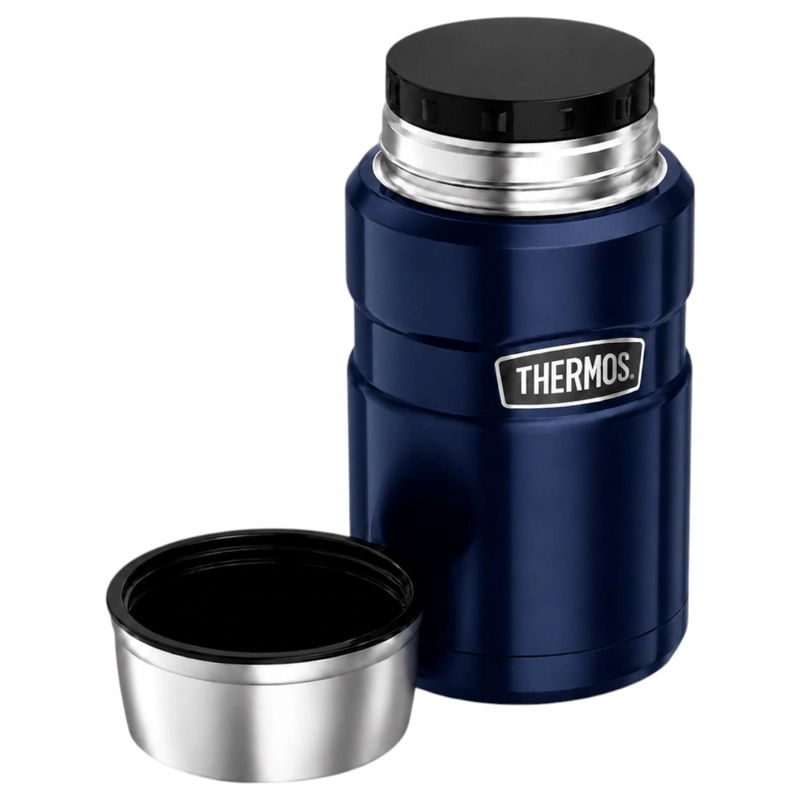 TERMO DE COMIDA PREMIUM INOX THERMOS KING  470ML NAVY - 2