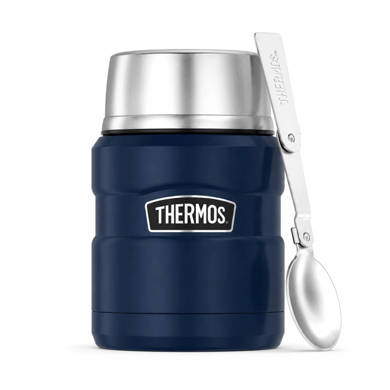TERMO DE COMIDA INOX THERMOS KING  700ML MATT NAVY - 1