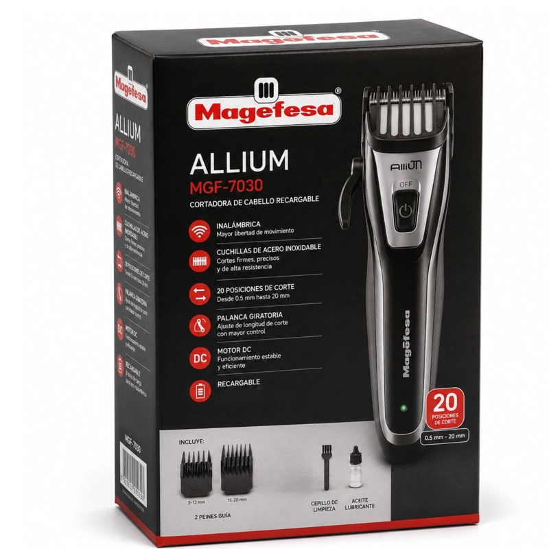 CORTADORA DE CABELLO MAGEFESA RECARGABLE CLIPPER INOXIDABLE - 1