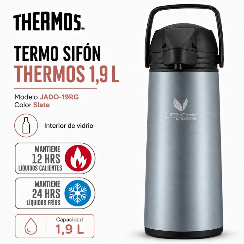 TERMO SIFON DE LIQUIDOS JADO 1.9L THERMOS 12H HOT & 24H COLD - 7