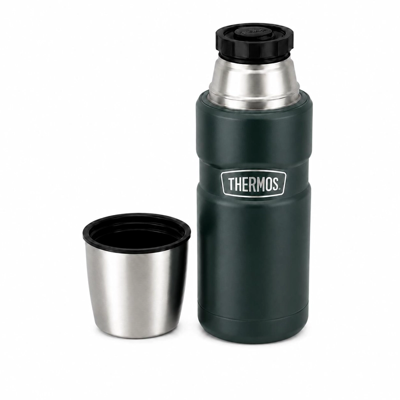 TERMO PREMIUM THERMOS KING INOX SK2000 470ML 18H/24H VERDE - 2