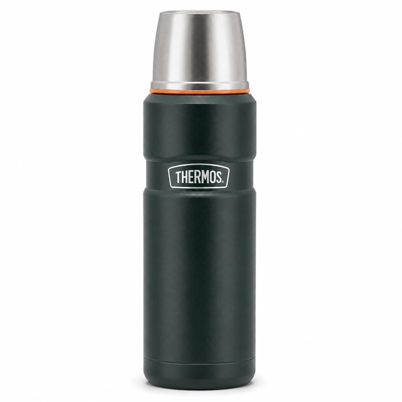 TERMO PREMIUM THERMOS KING INOX SK2000 470ML 18H/24H VERDE - 5