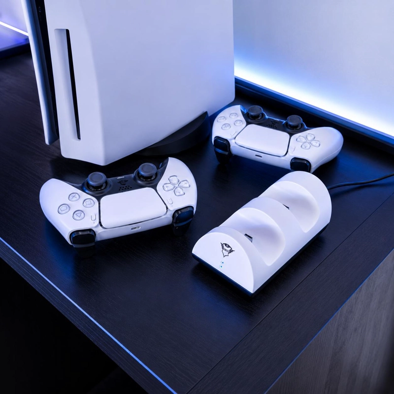 BASE CARGA DUAL PARA CONTROLES PS5 DUALSENSE TRUST GXT 254 - 8
