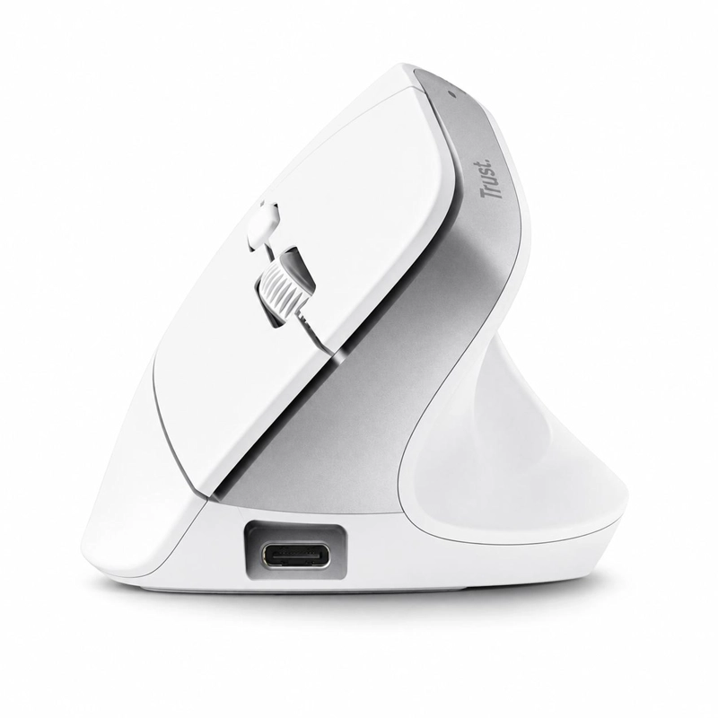 MOUSE VERTICAL INALAMBRICO DUAL ERGONOMICO TRUST BAYO+ WHITE - 5