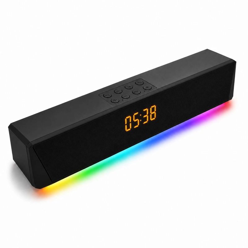 BARRA DE SONIDO INALAMBRICA BLUETOOTH RGB RECARGABLE - 3