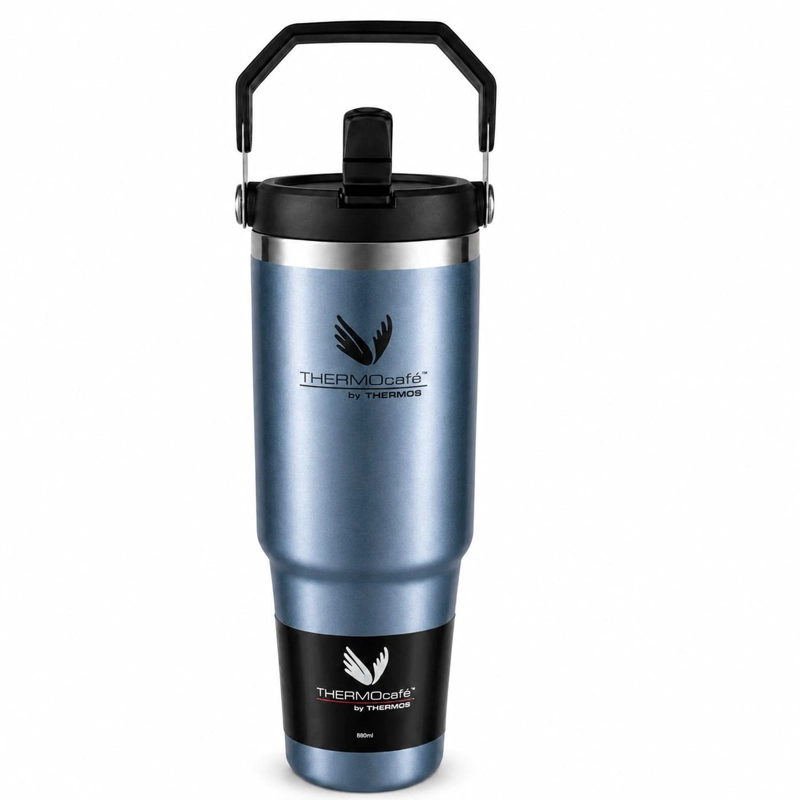 VASO TE RMICO MUG INOX PARA LIQUIDOS FRIOS 880ML ICE BLUE - 2