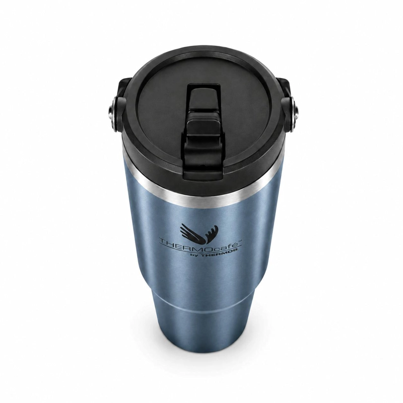VASO TE RMICO MUG INOX PARA LIQUIDOS FRIOS 880ML ICE BLUE - 5