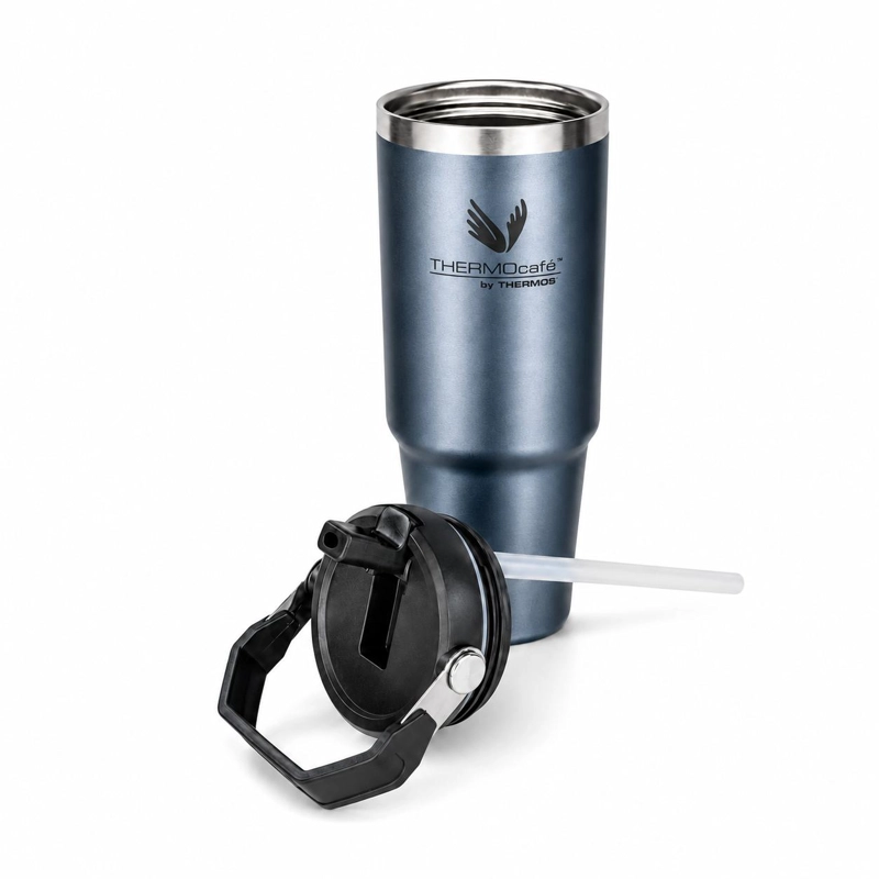VASO TE RMICO MUG INOX PARA LIQUIDOS FRIOS 880ML ICE BLUE - 6