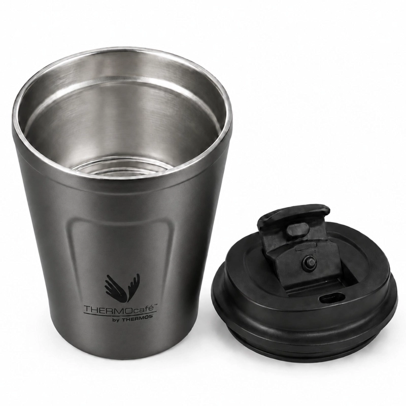 VASO TERMIGO MUG THERMOS DARK GRAY  ACERO INOXIDABLE 350ML - 2