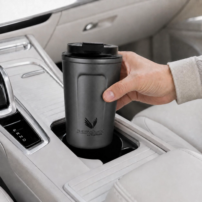 VASO TERMIGO MUG THERMOS DARK GRAY  ACERO INOXIDABLE 350ML - 9