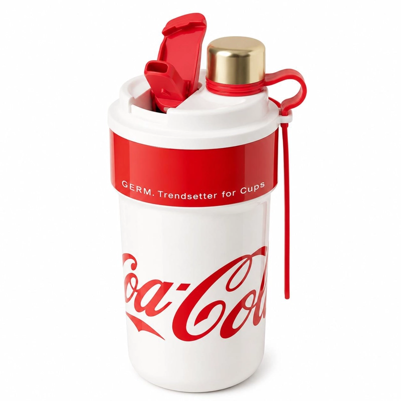 VASO TE RMICO MUG GERM COCA-COLA ACERO INOXIDABLE 650ML WHITE - 2