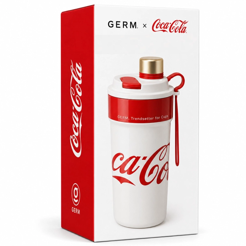 VASO TE RMICO MUG GERM COCA-COLA ACERO INOXIDABLE 650ML WHITE - 7