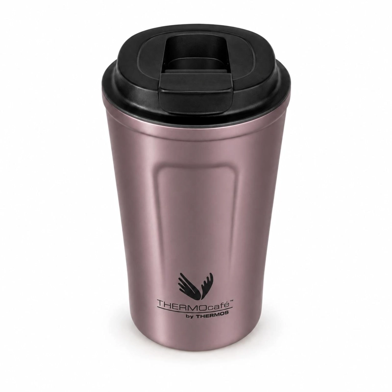 VASO TERMICO MUG THERMOS ROSE GOLD  ACERO INOXIDABLE 350ML - 5
