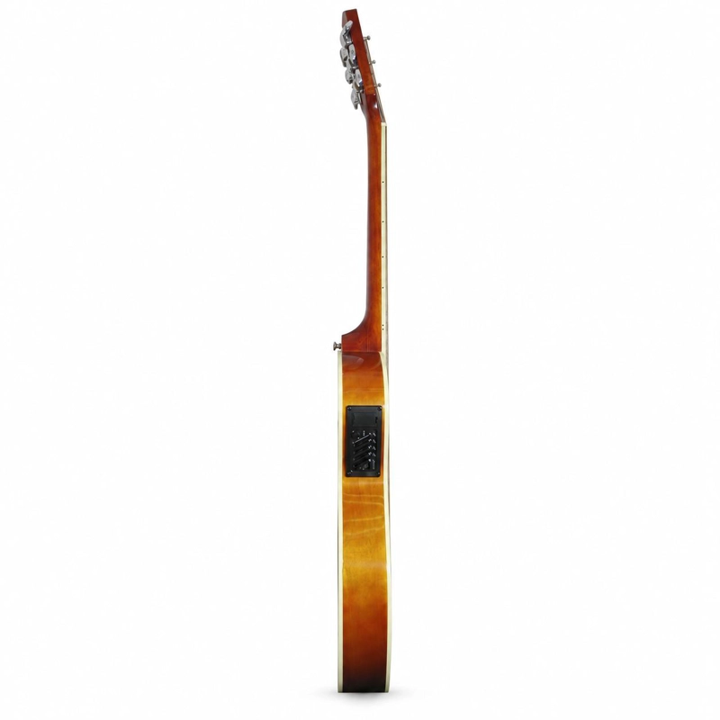 GUITARRA ELECTROACUSTICA SEVILLANA CUTAWAY ULTRA DELGADA NATURAL CON ECUALIZADOR Y FUNDA - 3