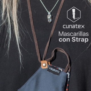 PACK 3 MASCARILLAS NANO COBRE REUTILIZABLES CON STRAP DE CUERO - 1