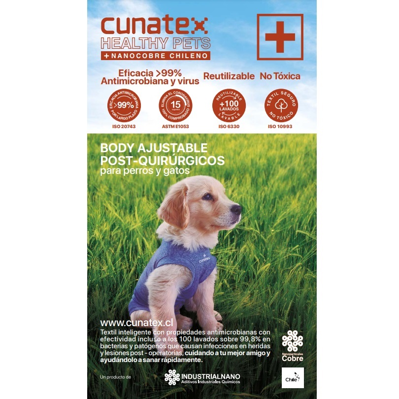 ROPA BODY PERROS COBRE CUNATEX ROJO TALLA 2 3.5 4.5 KG - 2