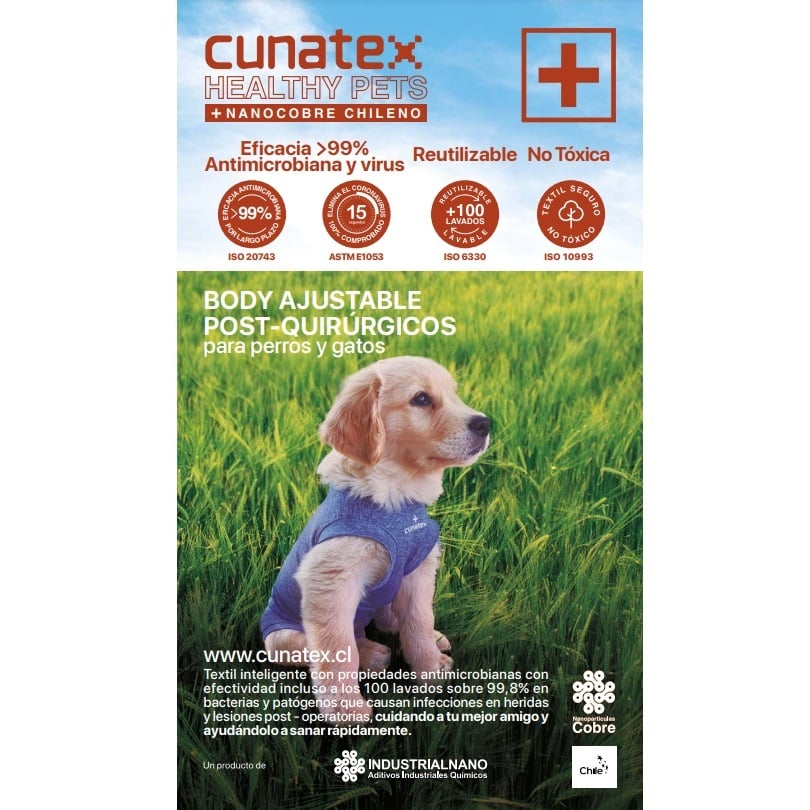 ROPA BODY PERROS COBRE CUNATEX ROJO TALLA 3 4.5 6 KG - 2