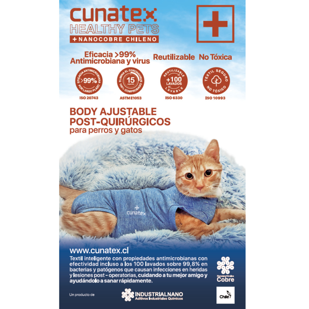ROPA BODY GATOS COBRE CUNATEX ROJO TALLA 3 4.5 6 KG - 2