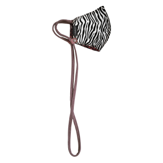 MASCARILLA NANO COBRE ADULTO PRINT CEBRA CON STRAP - 1