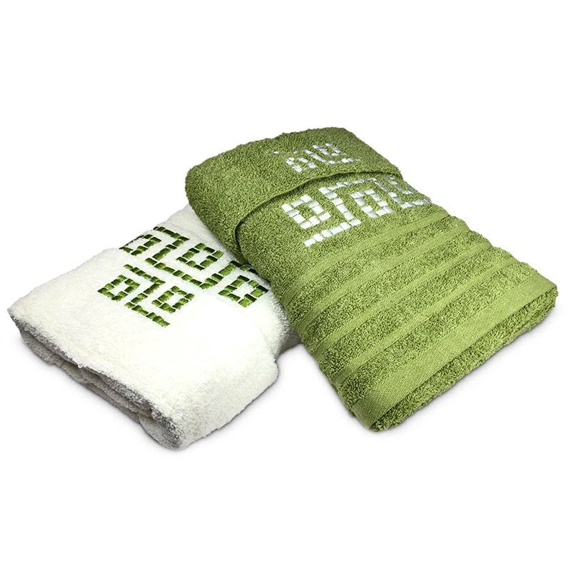 SET 2 TOALLAS DE MANO + 2 TOALLAS DE BAÑO TWINS CON CAJA - 1