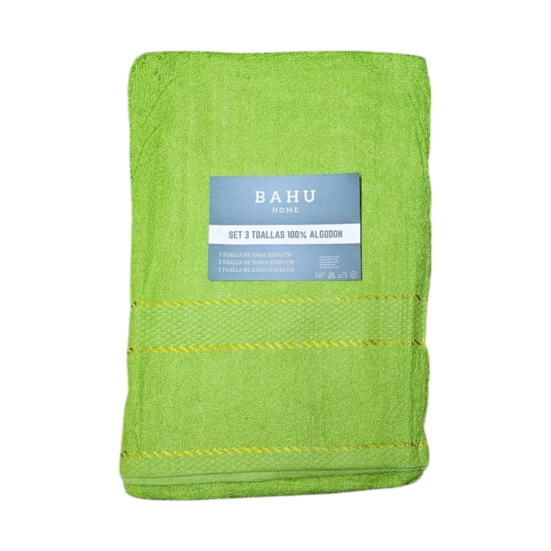 SET TOALLA DE BAÑO, MANO Y CARA 400GR/M4 - 2