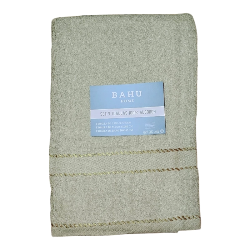 SET TOALLA DE BAÑO, MANO Y CARA 400GR/M4 - 2