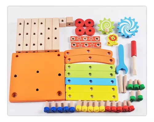 SILLA MADERAS DE BOSQUE CONSTRUCCIÓN NIÑOS - 2