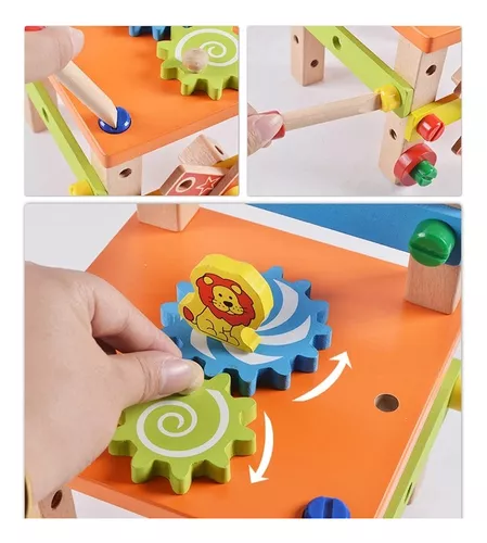 SILLA MADERAS DE BOSQUE CONSTRUCCIÓN NIÑOS - 3