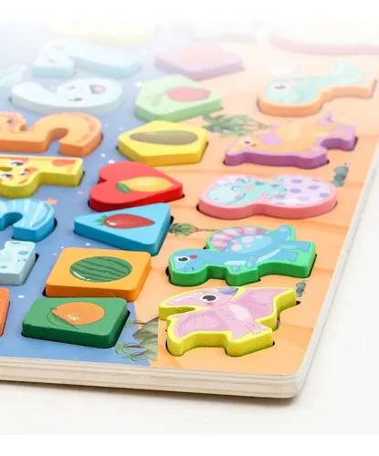 JUEGO DE PESCA MAGNÉTICO DE MADERA MADERAS DE BOSQUE - 2