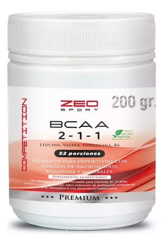 SUPLEMENTO ALIMENTICIO LÍNEA PREMIUM BCAA 2 1 1 + VITAMINA B6 200GR - 1