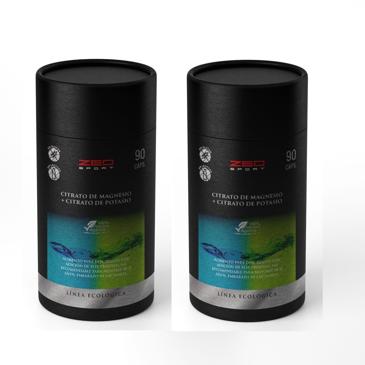 SUPLEMENTO ALIMENTICIO LÍNEA PREMIUM 2 FRASCOS DE 90 CAPS CITRATO DE MAGNESIO + CITRATO DE POTASIO - 1