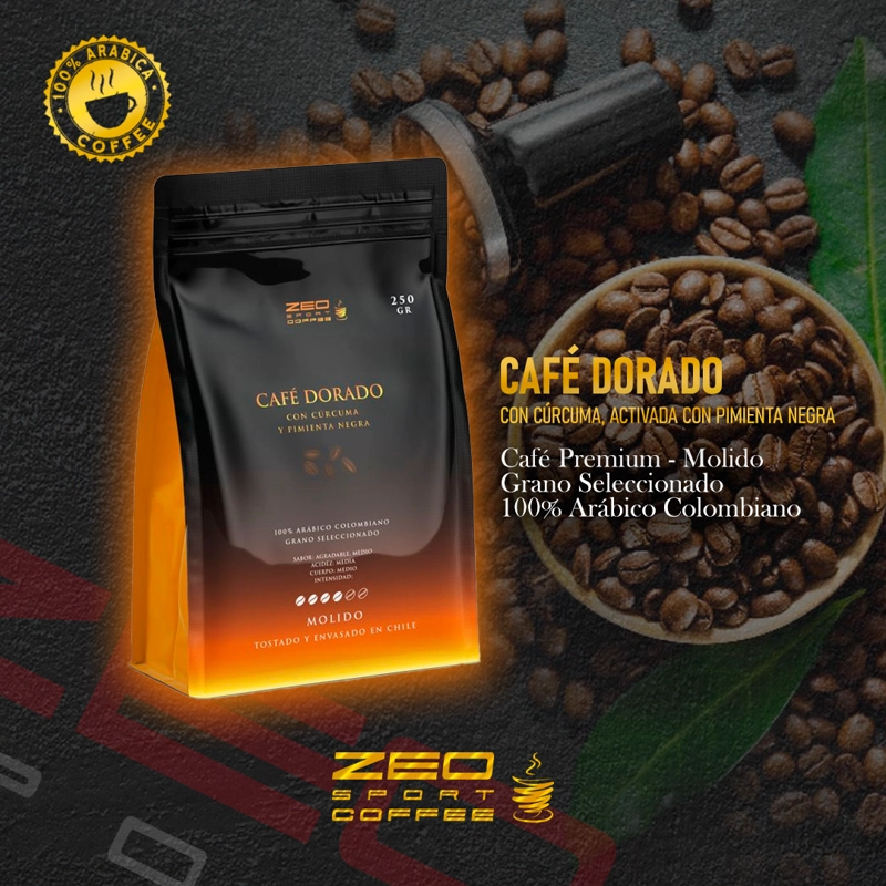 CAFE CON CURCUMA TOSTADO MOLIDO 250 GRAMOS - 1