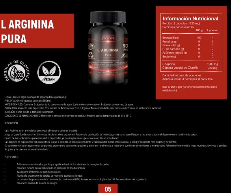 L ARGININA PURA EN CAPSULAS - 1
