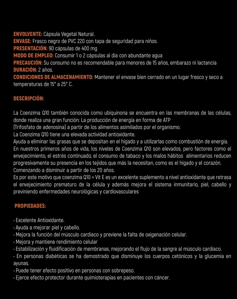 COENZIMA Q10 + VIT. E - 2