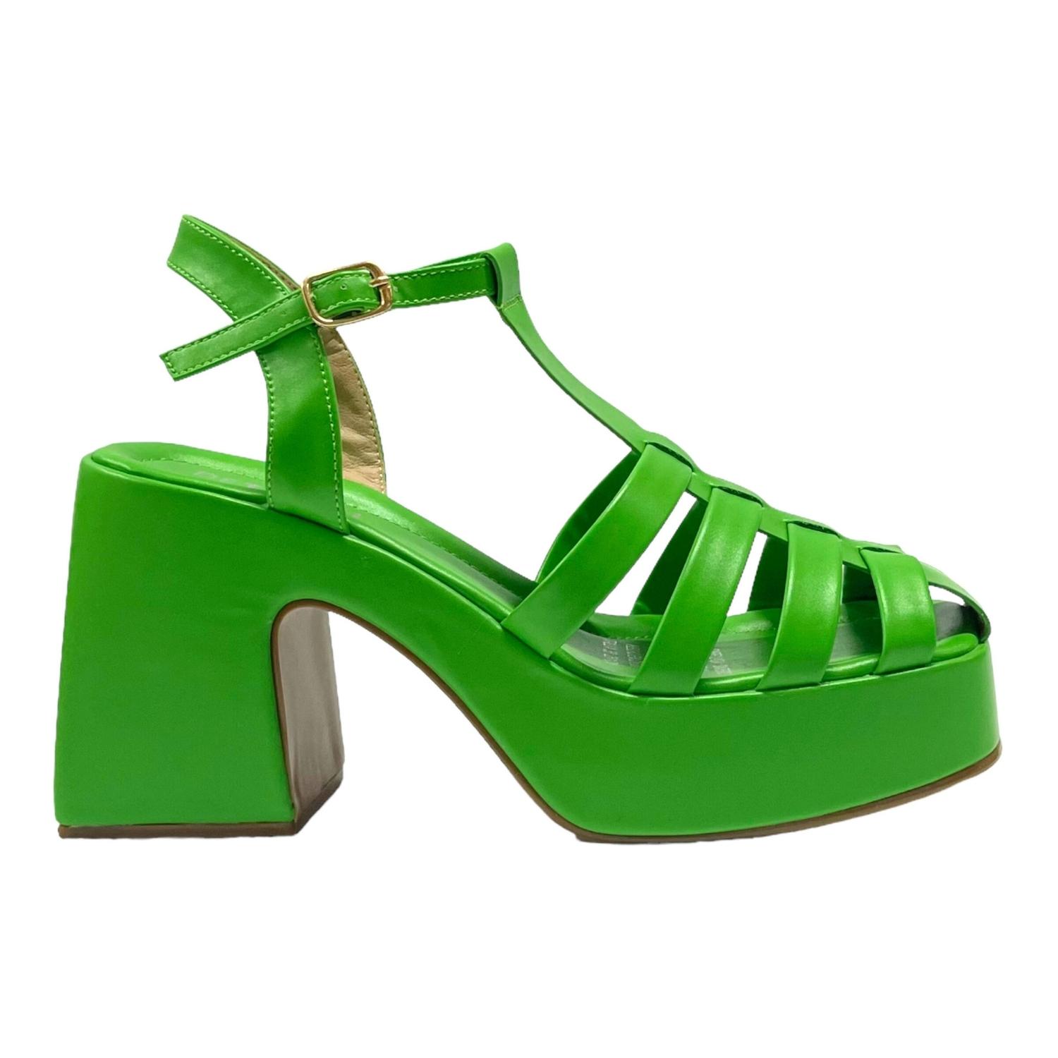 SANDALIAS MUJER DETOGNI VERDE CARRIE - 1