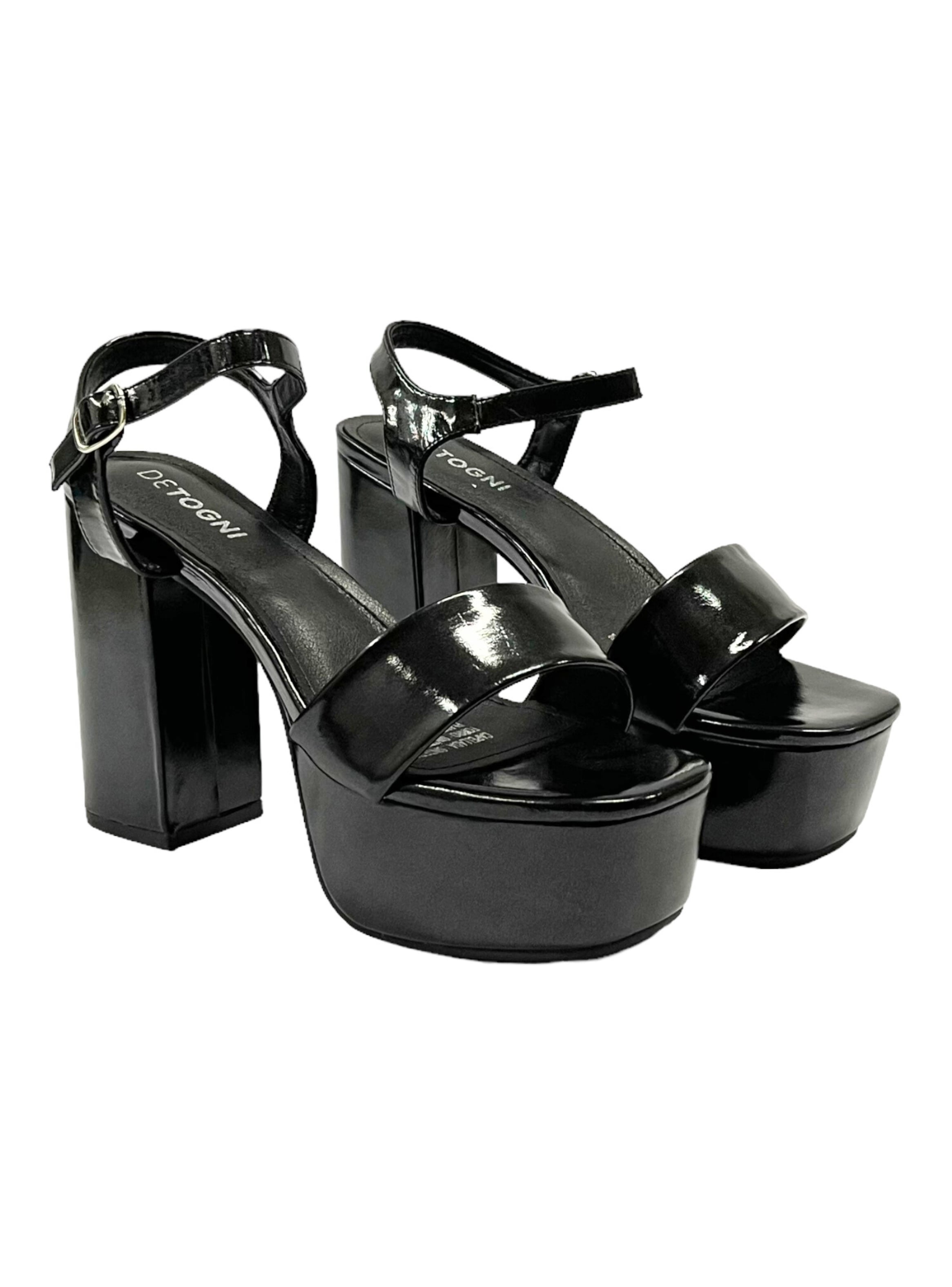SANDALIAS MUJER DETOGNI NEGRO SAMANTA - 4