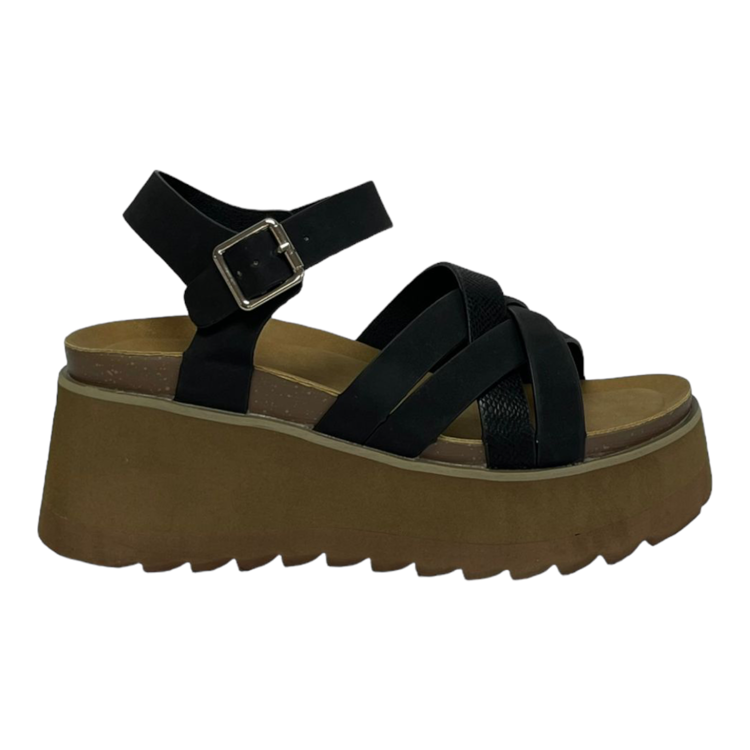 SANDALIAS MUJER DETOGNI NEGRO PAZ - 1