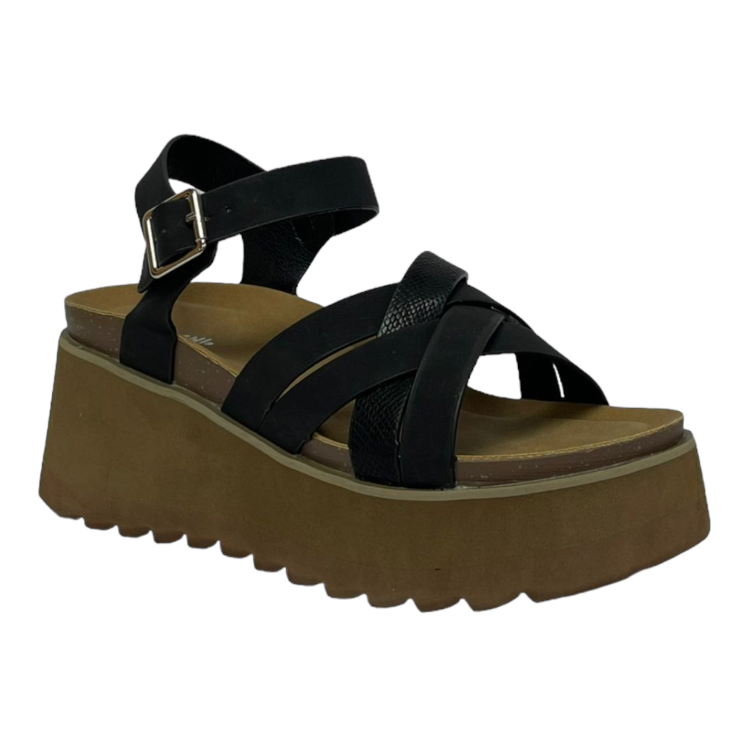 SANDALIAS MUJER DETOGNI NEGRO PAZ - 2