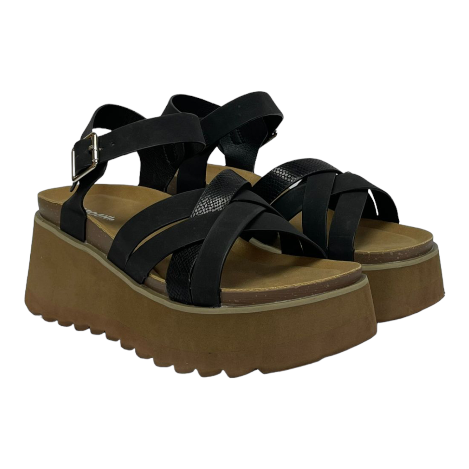 SANDALIAS MUJER DETOGNI NEGRO PAZ - 4