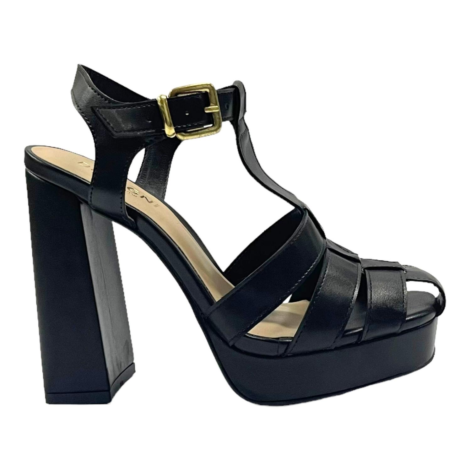 SANDALIAS MUJER DETOGNI NEGRO LUANA - 1