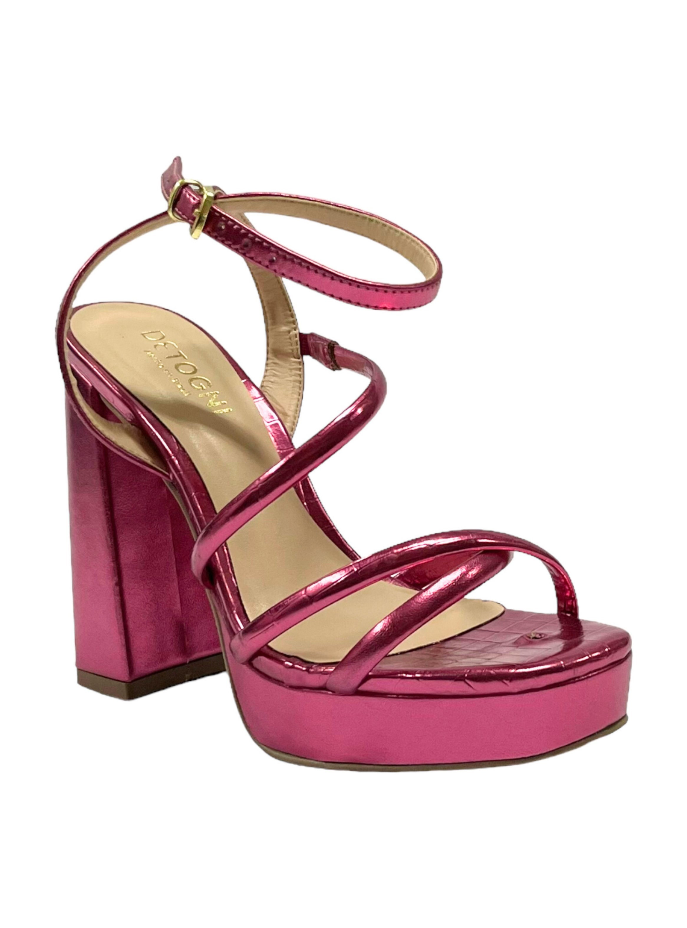 SANDALIAS MUJER DETOGNI FUCSIA GISELE - 2