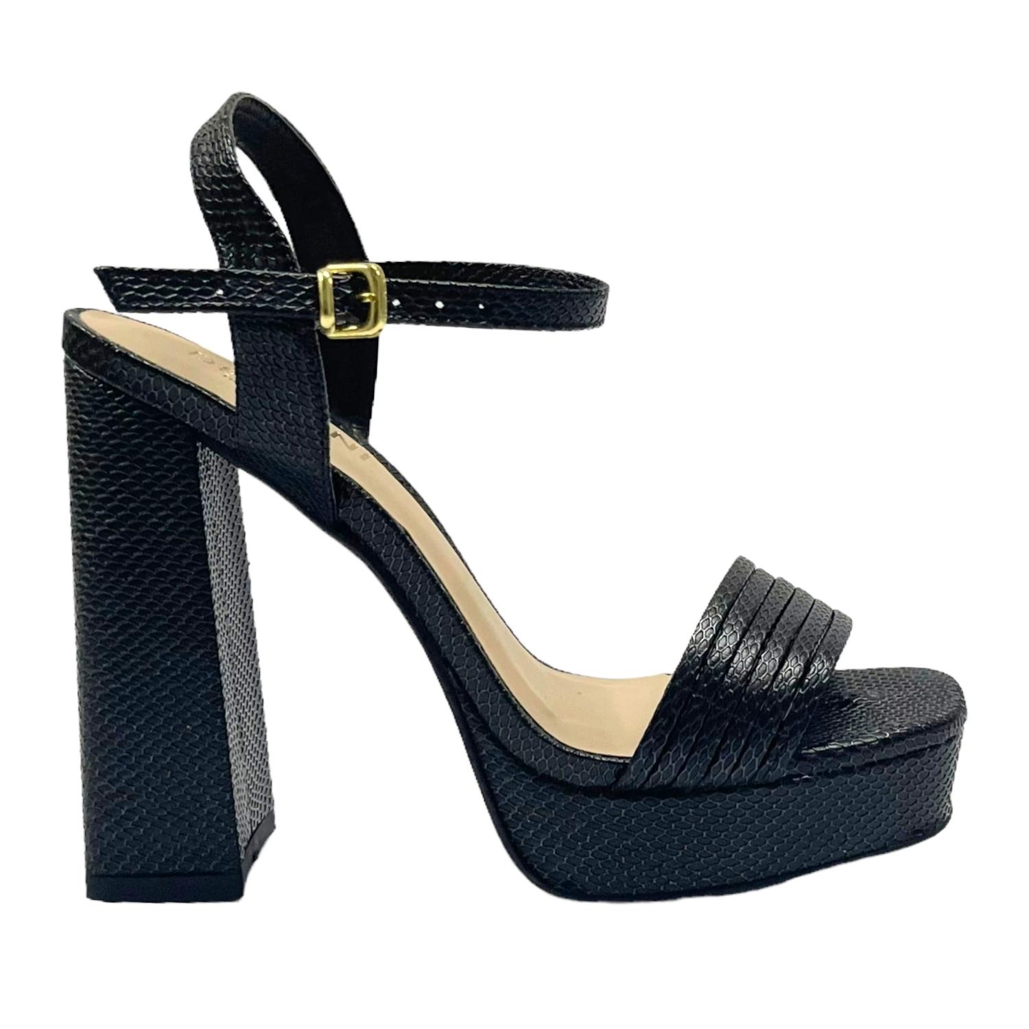SANDALIAS MUJER DETOGNI NEGRO LUCIANA - 1
