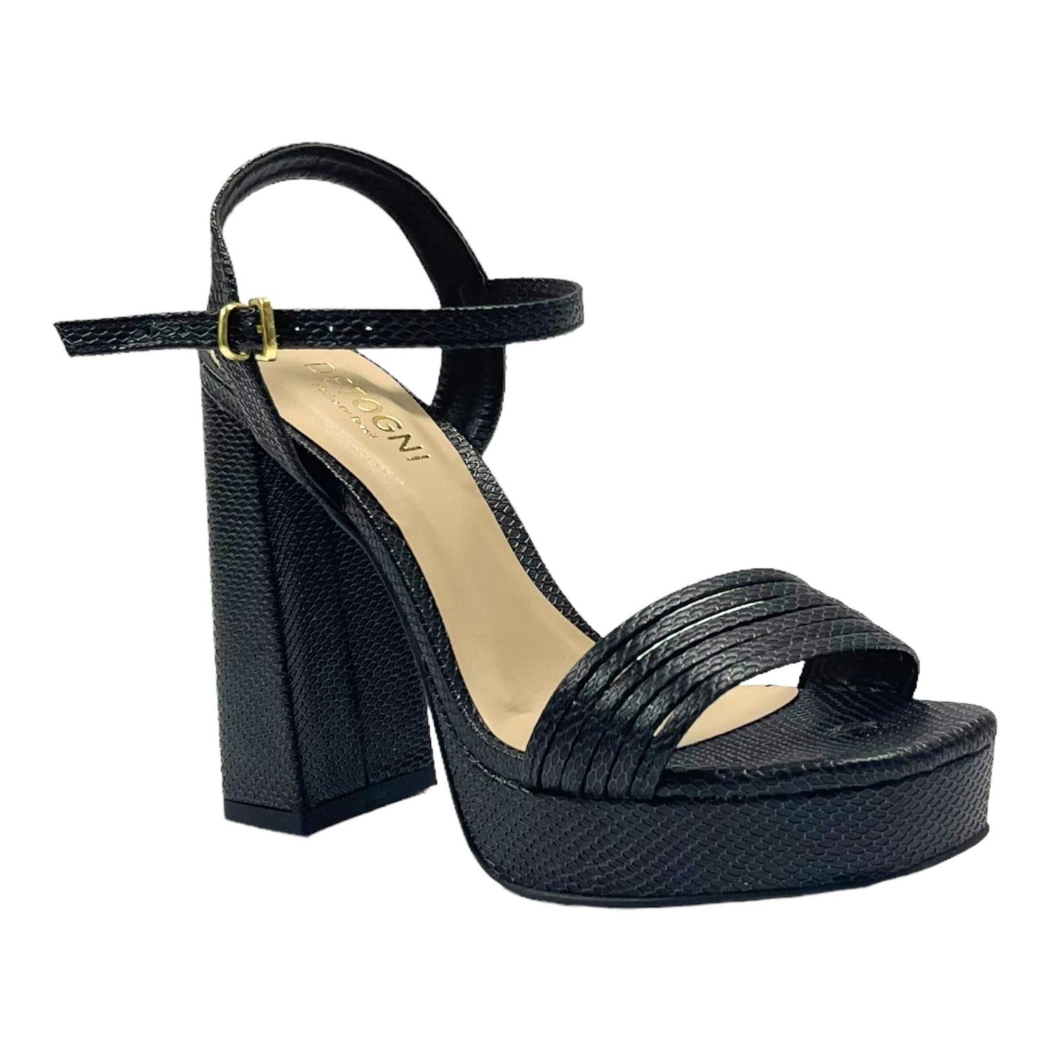 SANDALIAS MUJER DETOGNI NEGRO LUCIANA - 2