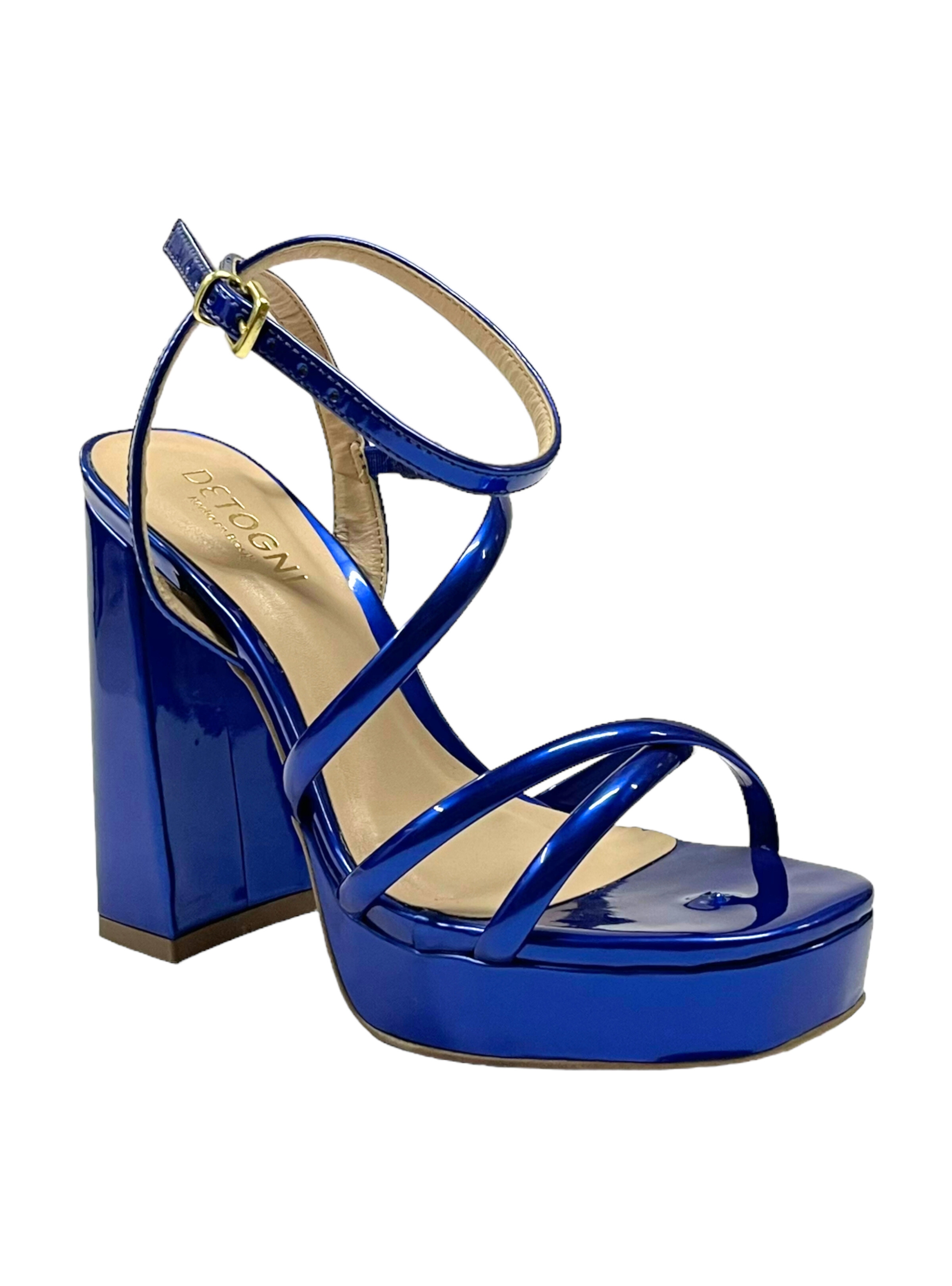 SANDALIAS MUJER DETOGNI AZUL GISELE - 3