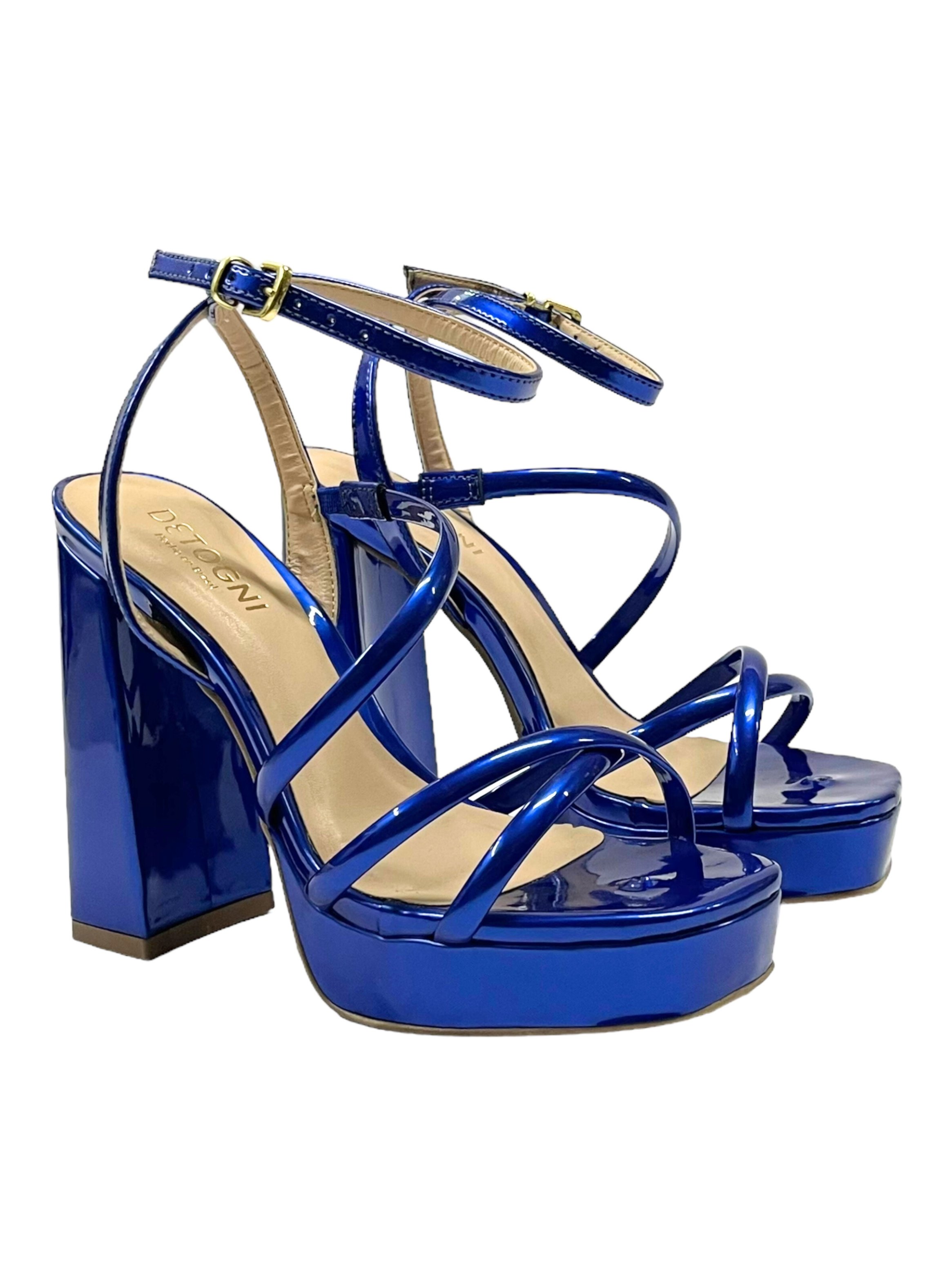 SANDALIAS MUJER DETOGNI AZUL GISELE - 4