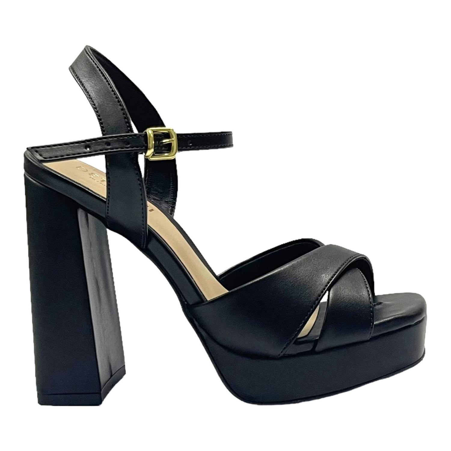 SANDALIAS MUJER DETOGNI NEGRO FLAVIA - 1