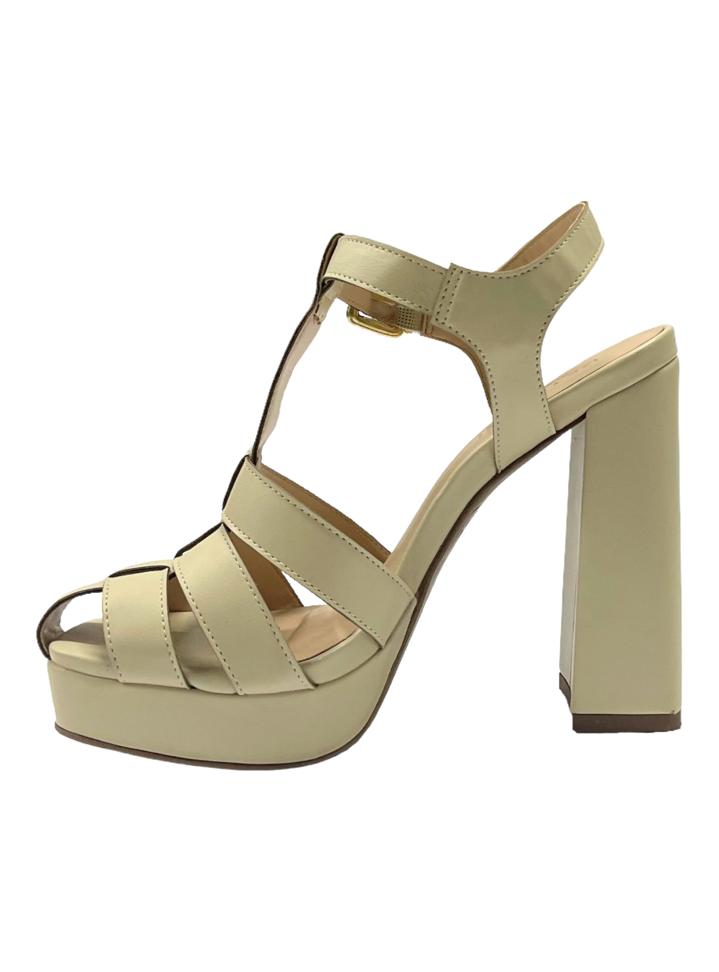 SANDALIAS MUJER DETOGNI BEIGE LUANA - 3